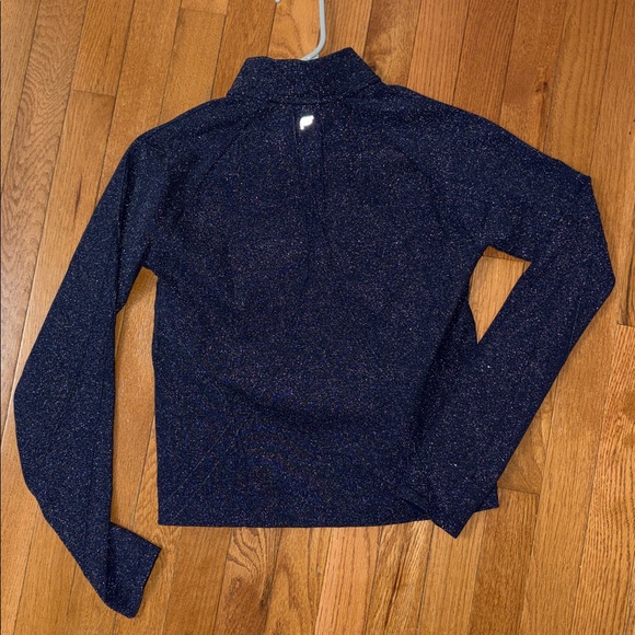 Fabletics Midnight Blue Speckled Sparkle Jacket Size Medium - Picture 7 of 7
